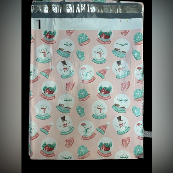 POLYMAILERS (15) 12x15 Snowglobe ☃️ Poly Mailers - Picture 3 of 4